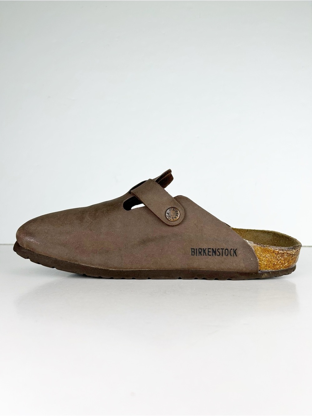 Birkenstock Boston Brown Birko-Flor Slides Mules Unisex Sandals EU 40 US L 9 - Picture 9 of 14